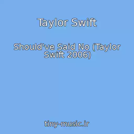 کاور آهنگ Taylor Swift از Should've Said No (Taylor Swift 2006)