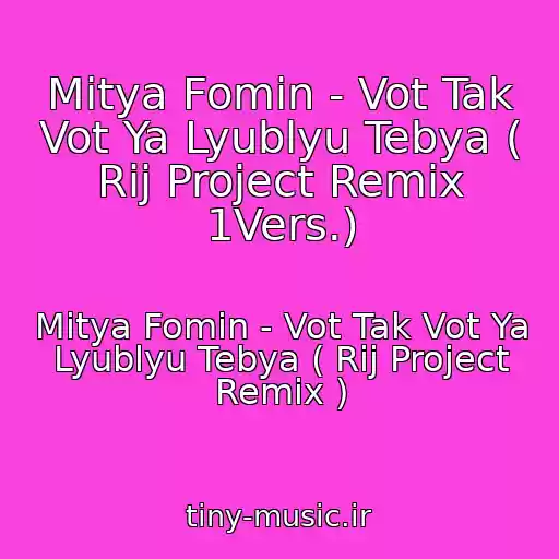 کاور آهنگ Mitya Fomin - Vot Tak Vot Ya Lyublyu Tebya ( Rij Project Remix 1Vers.) از Mitya Fomin - Vot Tak Vot Ya Lyublyu Tebya ( Rij Project Remix )