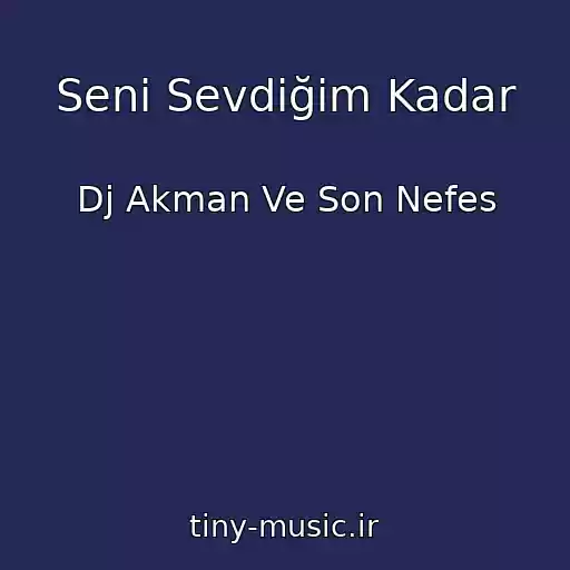 کاور آهنگ Seni Sevdiğim Kadar از Dj Akman Ve Son Nefes