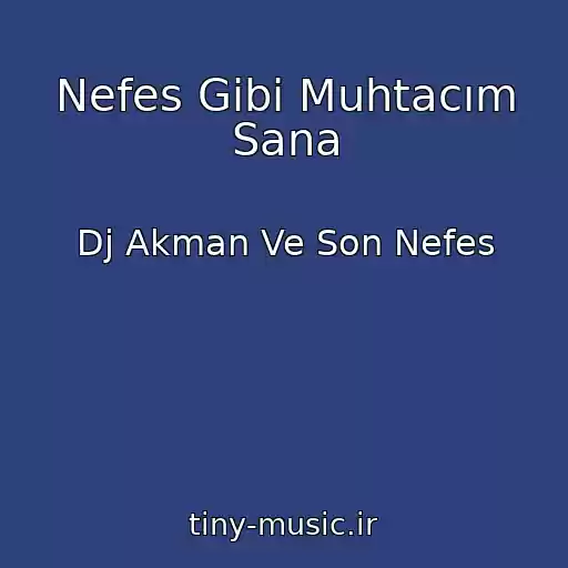 کاور آهنگ Nefes Gibi Muhtacım Sana از Dj Akman Ve Son Nefes