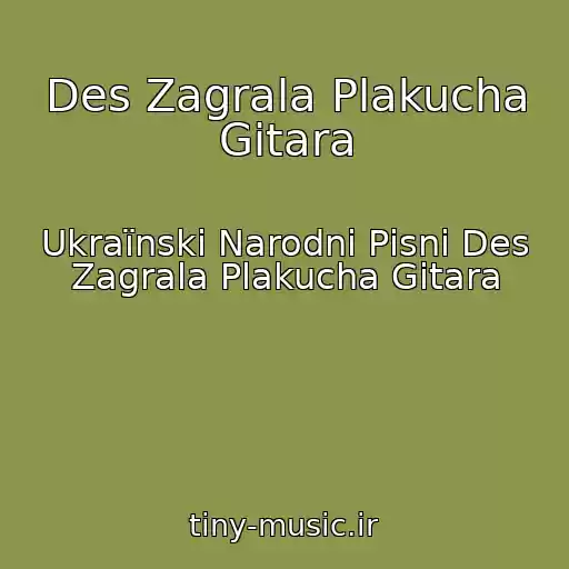 کاور آهنگ Des Zagrala Plakucha Gіtara از Ukraїnskі Narodnі Pіsnі Des Zagrala Plakucha Gіtara