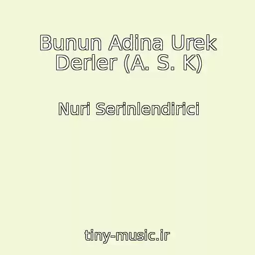 کاور آهنگ Bunun Adina Urek Derler (A. S. K) از Nuri Serinlendirici