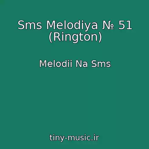 کاور آهنگ Sms Melodiya № 51 (Rington) از Melodii Na Sms