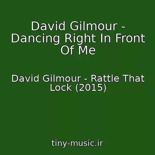 کاور آهنگ David Gilmour - Dancing Right In Front Of Me از David Gilmour - Rattle That Lock (2015)