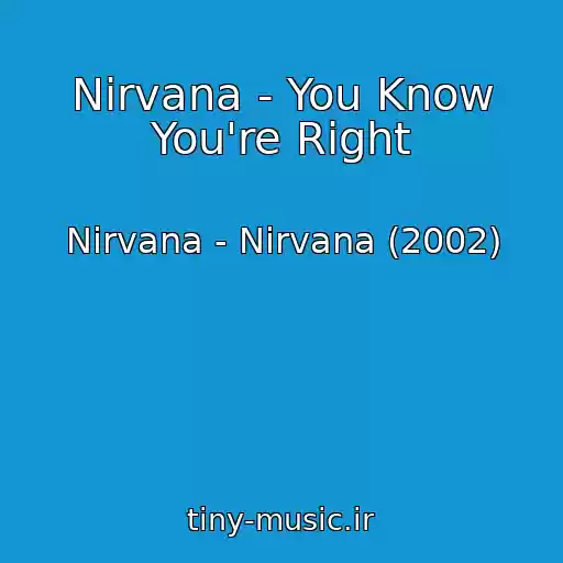 کاور آهنگ Nirvana - You Know You're Right از Nirvana - Nirvana (2002)