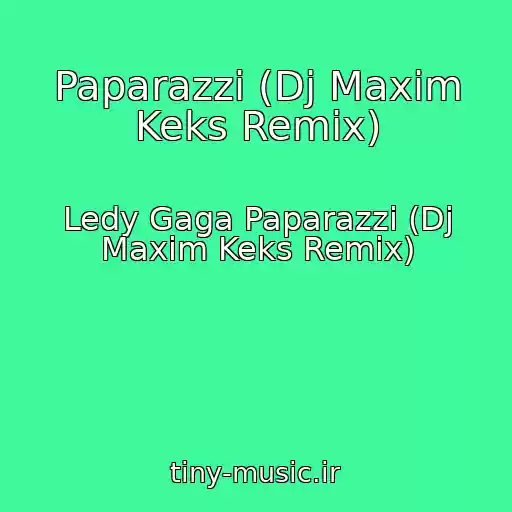کاور آهنگ Paparazzi (Dj Maxim Keks Remix) از Ledy Gaga Paparazzi (Dj Maxim Keks Remix)