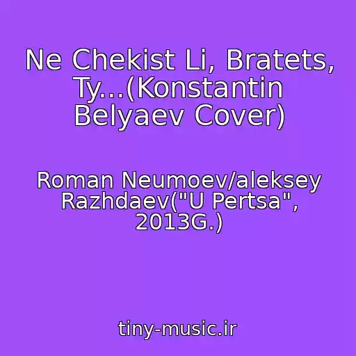 کاور آهنگ Ne Chekist Li, Bratets, Ty...(Konstantin Belyaev Cover) از Roman Neumoev/aleksey Razhdaev("U Pertsa", 2013G.)