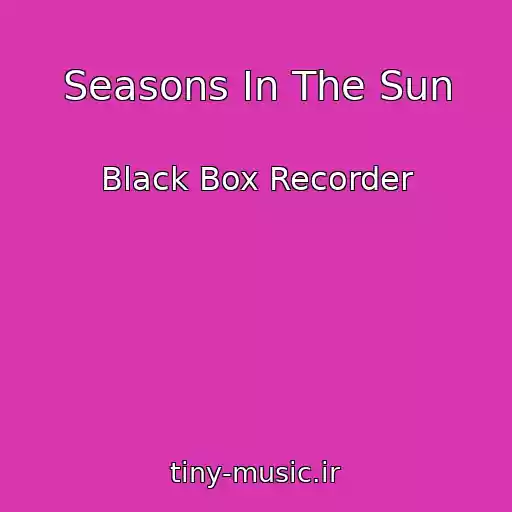 کاور آهنگ Seasons In The Sun از Black Box Recorder