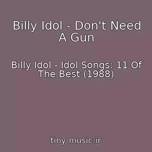کاور آهنگ Billy Idol - Don't Need A Gun از Billy Idol - Idol Songs: 11 Of The Best (1988)