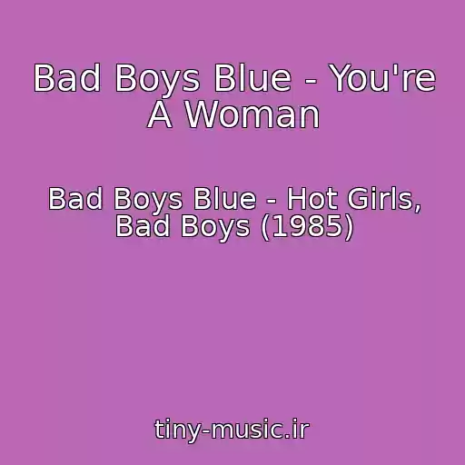 کاور آهنگ Bad Boys Blue - You're A Woman از Bad Boys Blue - Hot Girls, Bad Boys (1985)