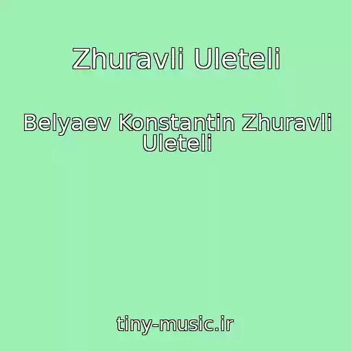کاور آهنگ Zhuravli Uleteli از Belyaev Konstantin Zhuravli Uleteli