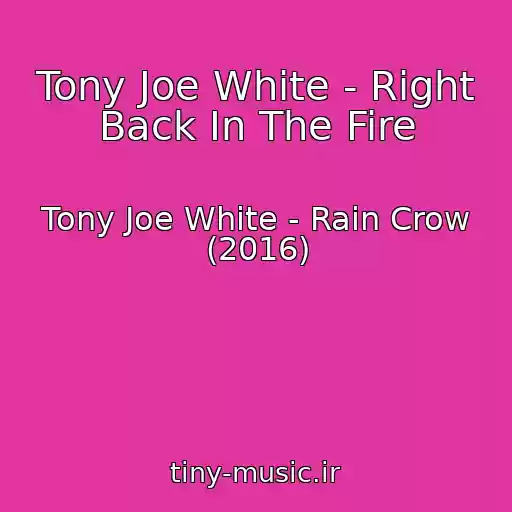 کاور آهنگ Tony Joe White - Right Back In The Fire از Tony Joe White - Rain Crow (2016)