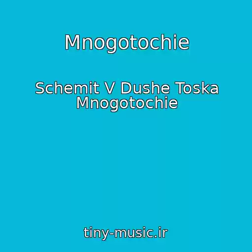کاور آهنگ Mnogotochie از Schemit V Dushe Toska Mnogotochie