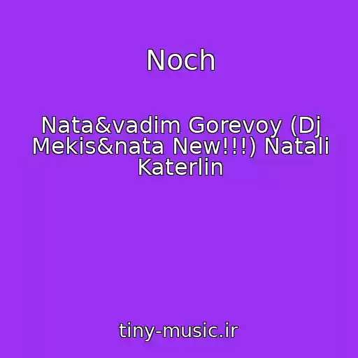 کاور آهنگ Noch از Nata&vadim Gorevoy (Dj Mekis&nata New!!!) Natali Katerlin