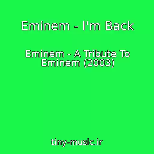 کاور آهنگ Eminem - I'm Back از Eminem - A Tribute To Eminem (2003)
