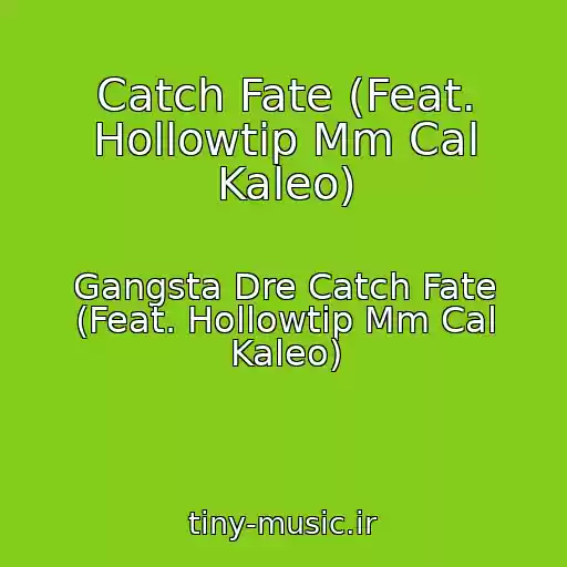 کاور آهنگ Catch Fate (Feat. Hollowtip Mm Cal Kaleo) از Gangsta Dre Catch Fate (Feat. Hollowtip Mm Cal Kaleo)