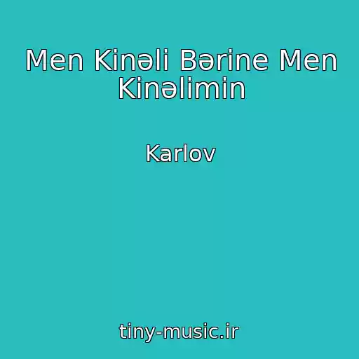 کاور آهنگ Men Kіnәlі Bәrіne Men Kіnәlіmіn از Karlov