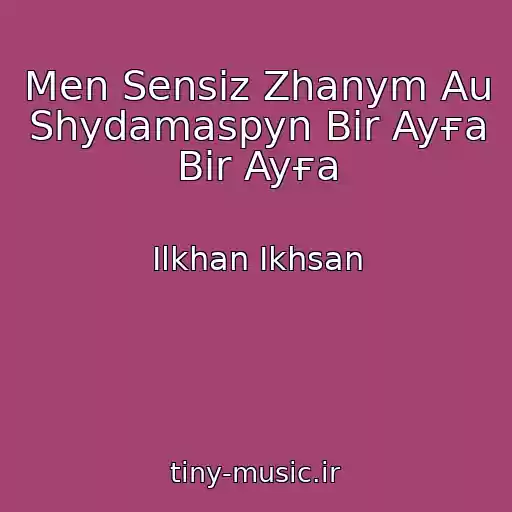 کاور آهنگ Men Sensіz Zhanym Au Shydamaspyn Bіr Ayғa Bіr Ayғa از Ilkhan Ikhsan