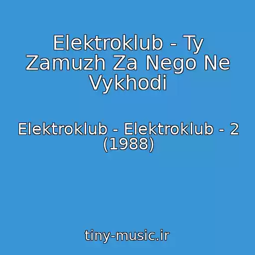 کاور آهنگ Elektroklub - Ty Zamuzh Za Nego Ne Vykhodi از Elektroklub - Elektroklub - 2 (1988)