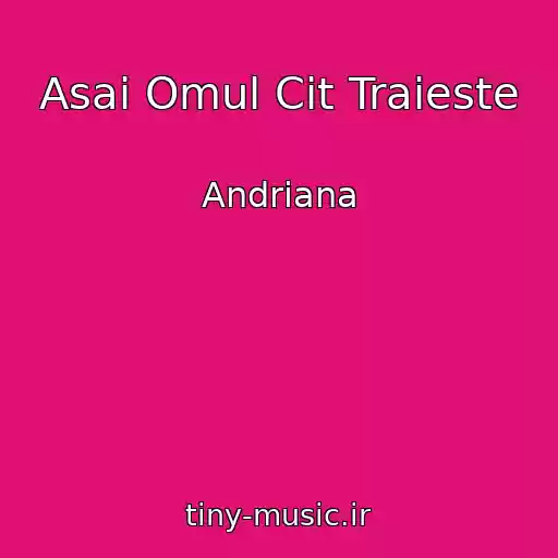 کاور آهنگ Asai Omul Cit Traieste از Andriana