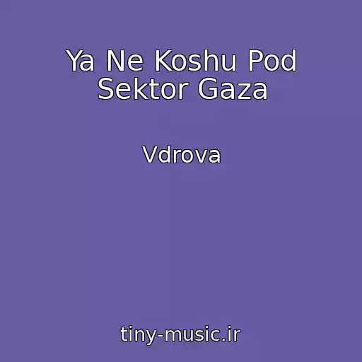 کاور آهنگ Ya Ne Koshu Pod Sektor Gaza از Vdrova