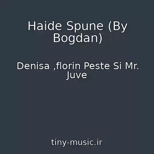کاور آهنگ Haide Spune (By Bogdan) از Denisa ,florin Peste Si Mr. Juve