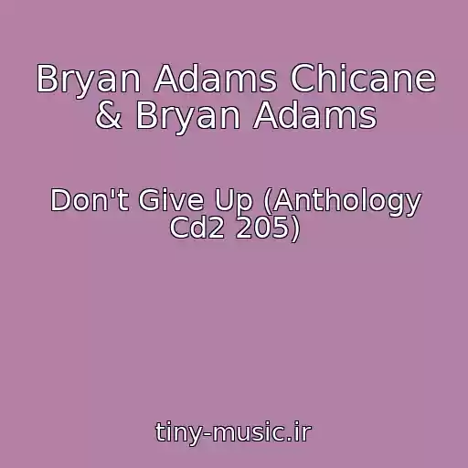 کاور آهنگ Bryan Adams Chicane & Bryan Adams از Don't Give Up (Anthology Cd2 205)