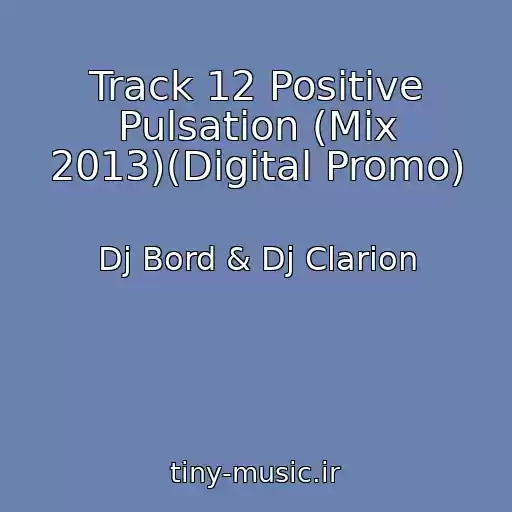 کاور آهنگ Track 12 Positive Pulsation (Mix 2013)(Digital Promo) از Dj Bord & Dj Clarion