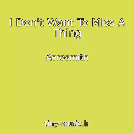 کاور آهنگ I Don't Want To Miss A Thing از Aerosmith
