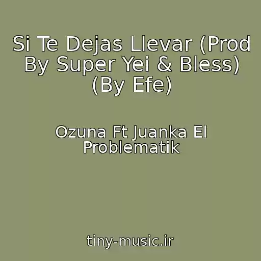 کاور آهنگ Si Te Dejas Llevar (Prod By Super Yei & Bless) (By Efe) از Ozuna Ft Juanka El Problematik