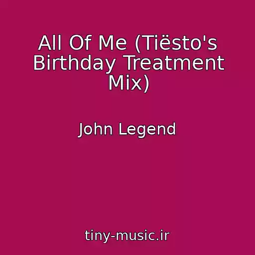 کاور آهنگ All Of Me (Tiësto's Birthday Treatment Mix) از John Legend