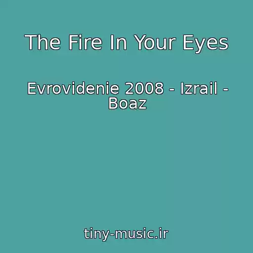کاور آهنگ The Fire In Your Eyes از Evrovidenie 2008 - Izrail - Boaz