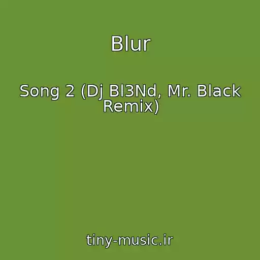 کاور آهنگ Blur از Song 2 (Dj Bl3Nd, Mr. Black Remix)