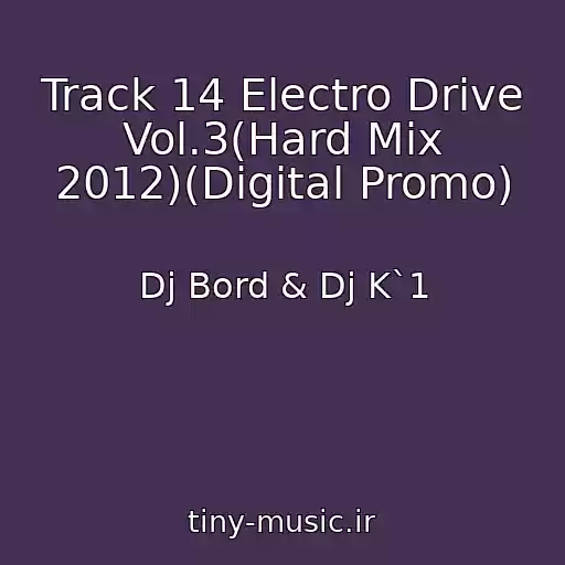 کاور آهنگ Track 14 Electro Drive Vol.3(Hard Mix 2012)(Digital Promo) از Dj Bord & Dj K`1