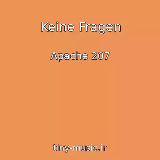 کاور آهنگ Keine Fragen از Apache 207