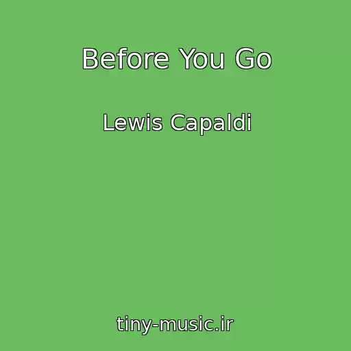 کاور آهنگ Before You Go از Lewis Capaldi