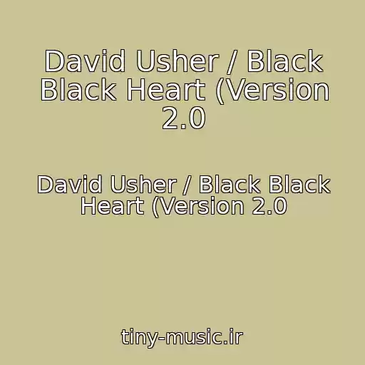 کاور آهنگ David Usher / Black Black Heart (Version 2.0 از David Usher / Black Black Heart (Version 2.0