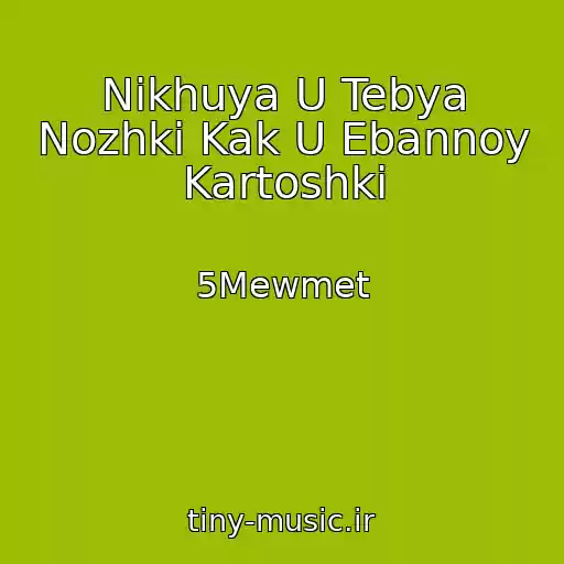 کاور آهنگ Nikhuya U Tebya Nozhki Kak U Ebannoy Kartoshki از 5Mewmet