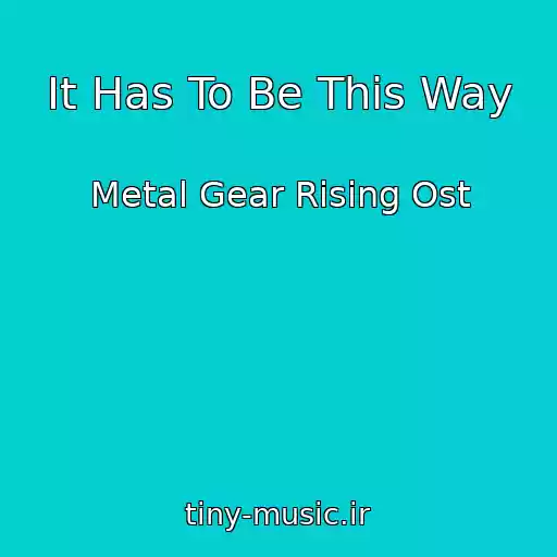 کاور آهنگ It Has To Be This Way از Metal Gear Rising Ost