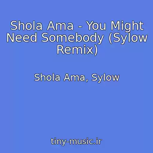 کاور آهنگ Shola Ama - You Might Need Somebody (Sylow Remix) از Shola Ama, Sylow