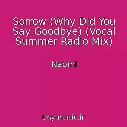 کاور آهنگ Sorrow (Why Did You Say Goodbye) (Vocal Summer Radio Mix) از Naomi