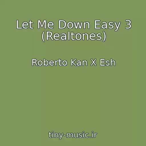کاور آهنگ Let Me Down Easy 3 (Realtones) از Roberto Kan X Esh