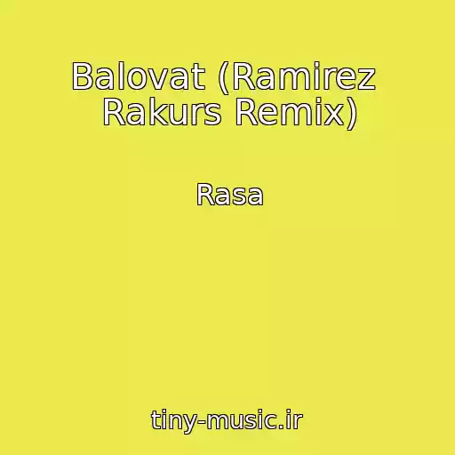 کاور آهنگ Balovat (Ramirez  Rakurs Remix) از Rasa