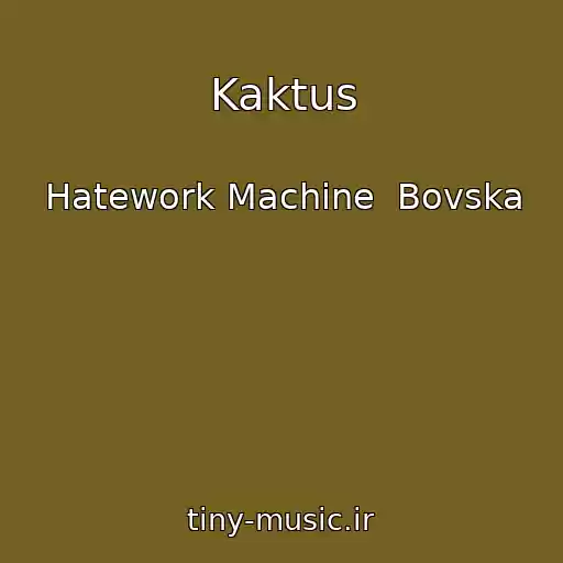 کاور آهنگ Kaktus از Hatework Machine  Bovska