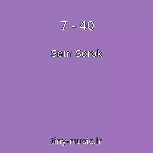 کاور آهنگ 7 - 40 از Sem Sorok