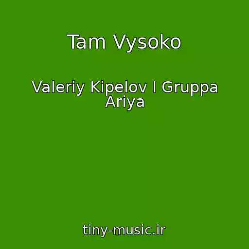 کاور آهنگ Tam Vysoko از Valeriy Kipelov I Gruppa Ariya
