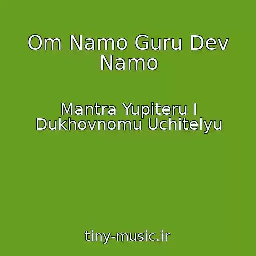 کاور آهنگ Om Namo Guru Dev Namo از Mantra Yupiteru I Dukhovnomu Uchitelyu