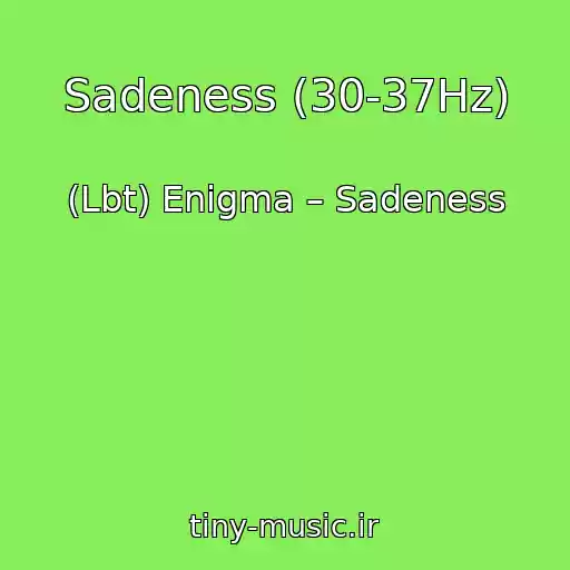 کاور آهنگ Sadeness (30-37Hz) از (Lbt) Enigma – Sadeness