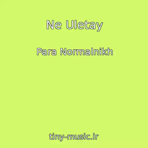 کاور آهنگ Ne Uletay از Para Normalnikh