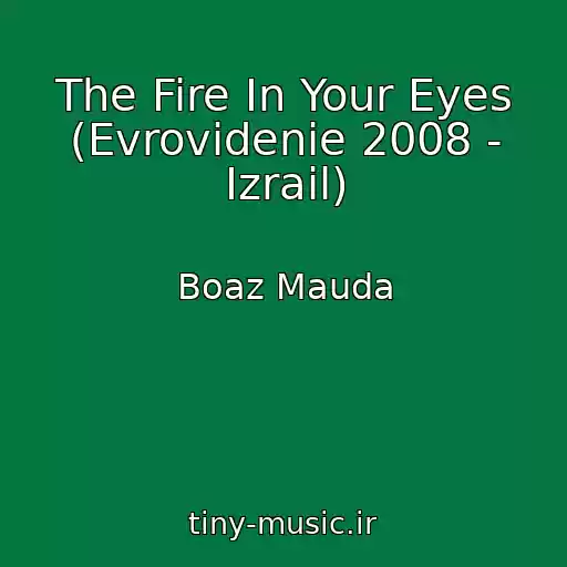 کاور آهنگ The Fire In Your Eyes (Evrovidenie 2008 - Izrail) از Boaz Mauda